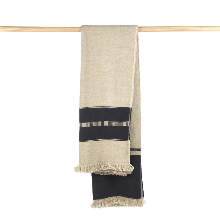 Libeco Linen Marshall Throw Blanket | Multi-Stripe | 140x220cm