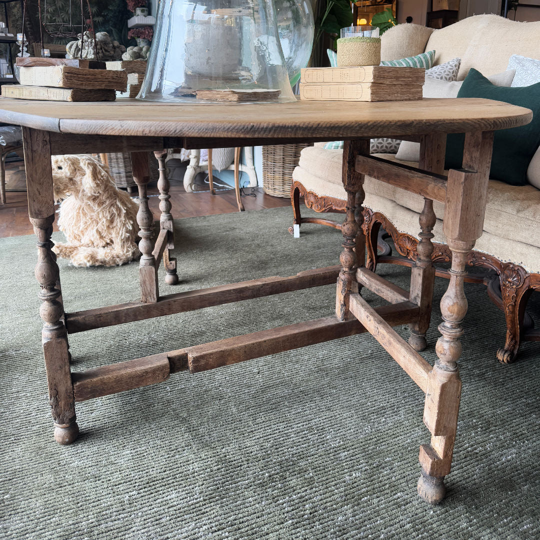 Small Oak Gate Leg Table-Suzie Anderson Home