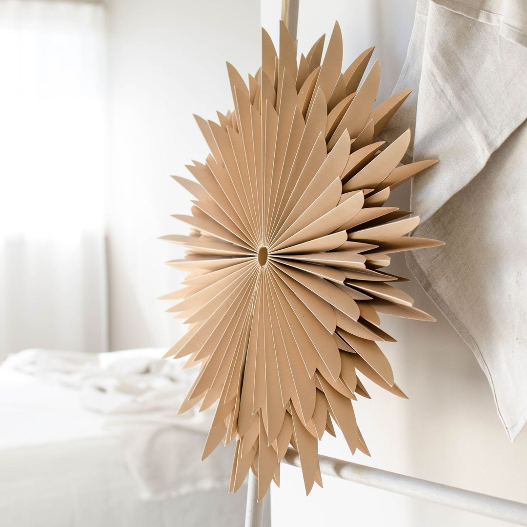 Window Wall Hanging Star | Flaxseed | 70cm-Suzie Anderson Home