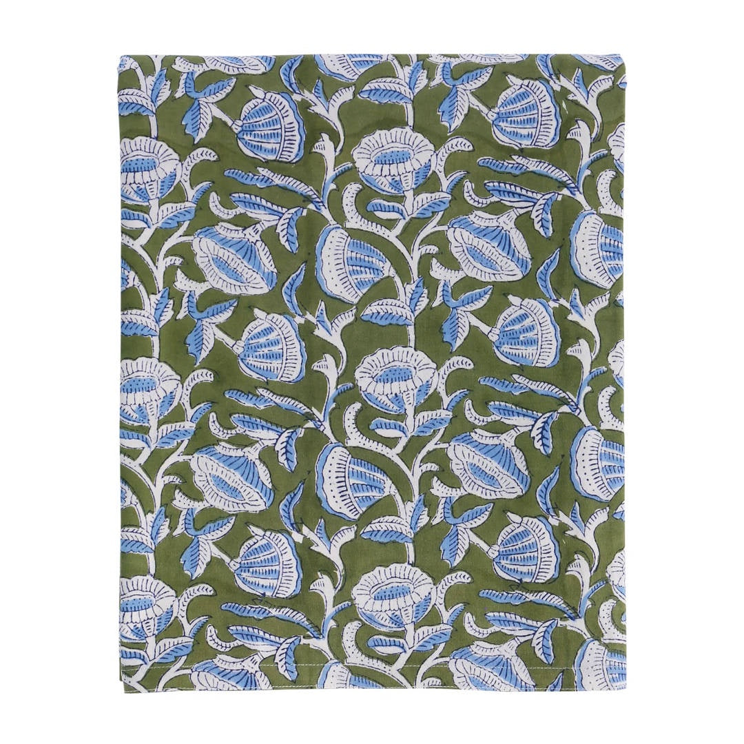 Marbella Moss Tablecloth | 150 x 280cm-Suzie Anderson Home