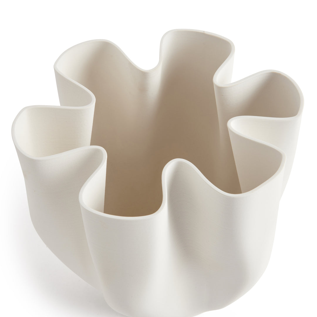 Bailey White Vase | 28cm-Suzie Anderson Home