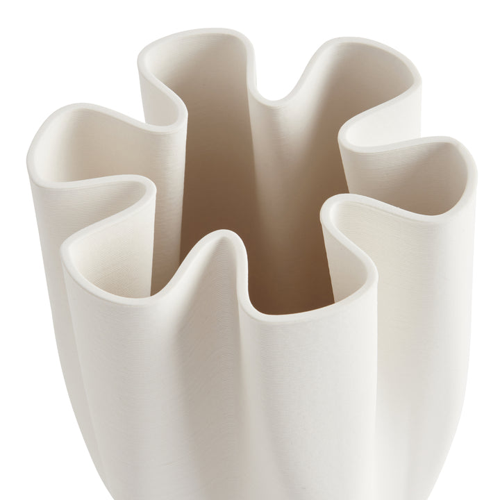 Aurora White Vase | 32cm-Suzie Anderson Home