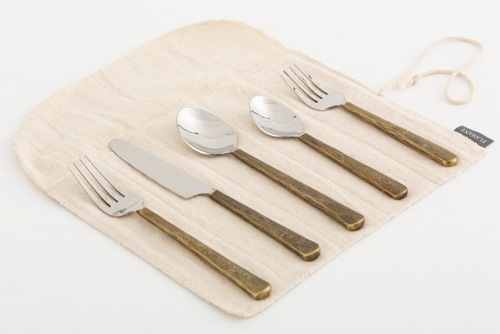 Dinah Cutlery Setting for One (5pce) | Flamant Belgium-Suzie Anderson Home