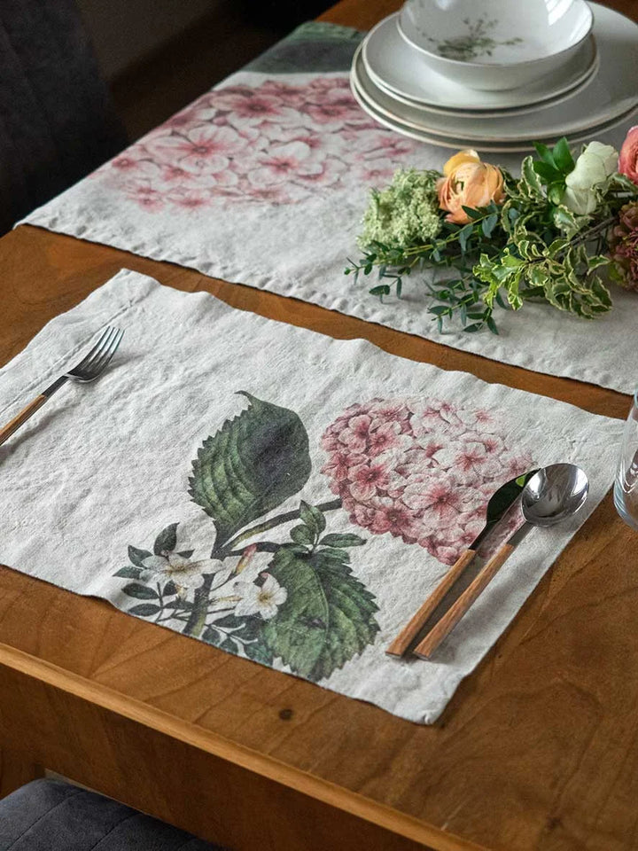 Hortensia | Linen Placemat | 2 pack | 35x48cm