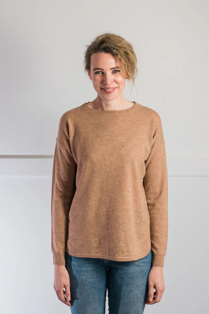 Bow | Swing Top | Merino Cashmere | Cinnamon with Brown Patch