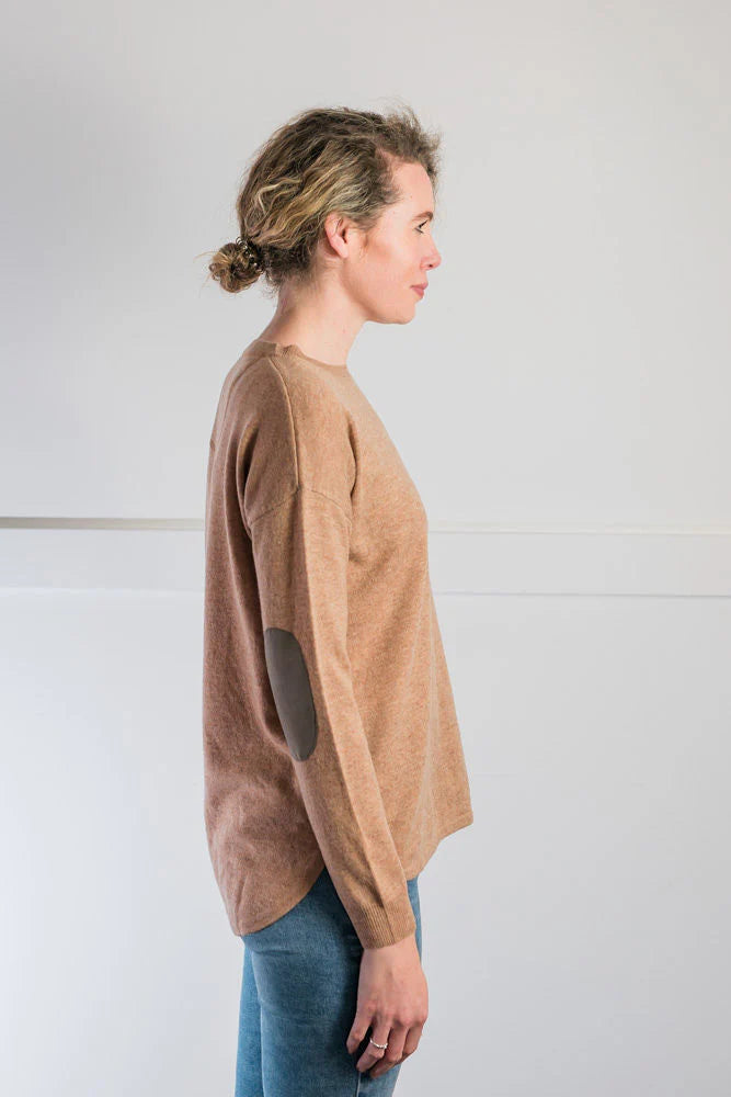 Bow | Swing Top | Merino Cashmere | Cinnamon with Brown Patch