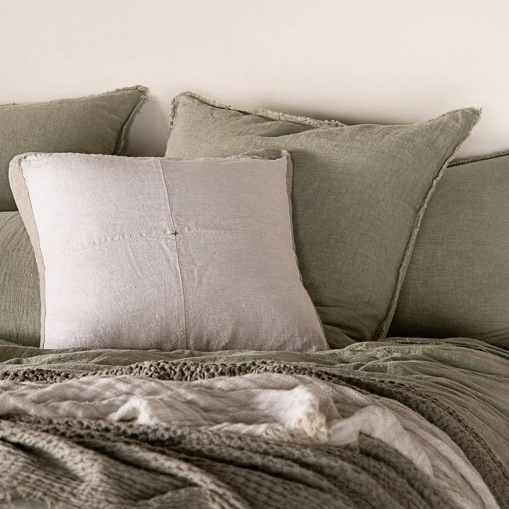 Flocca Euro Pillowcase | Argent-Suzie Anderson Home