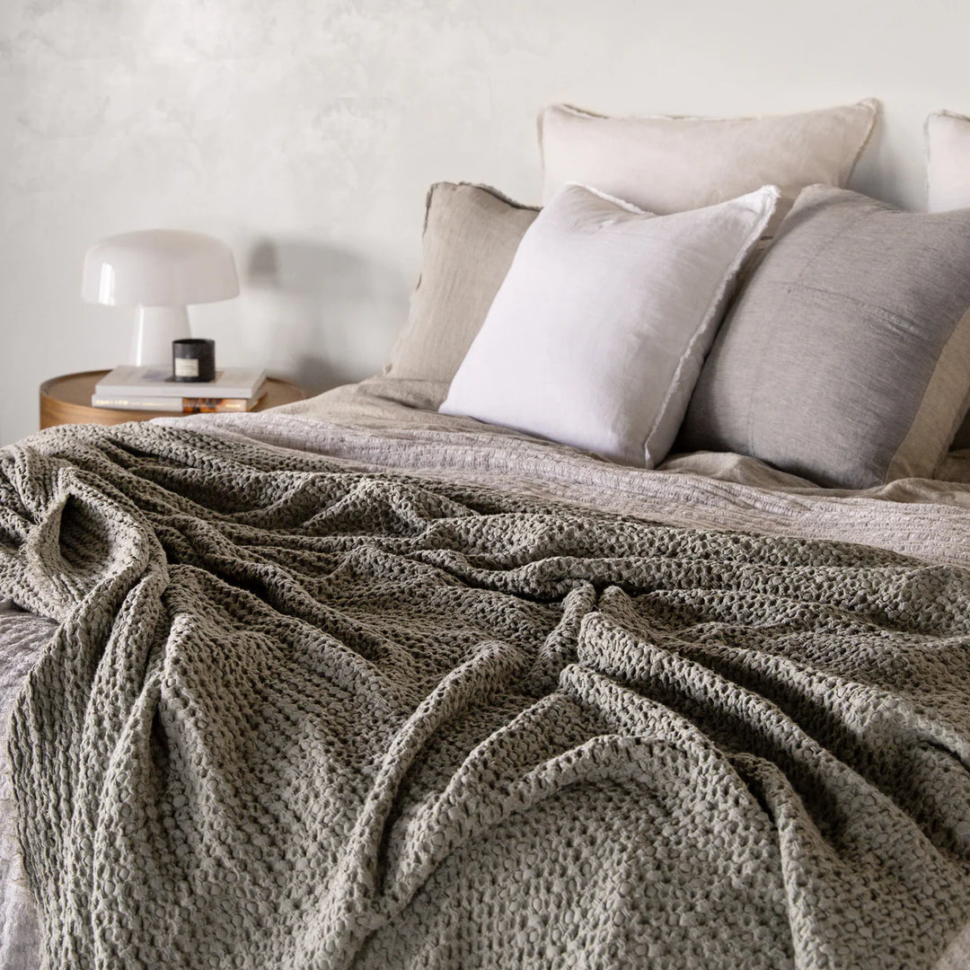 Flocca Linen Blanket | Elk