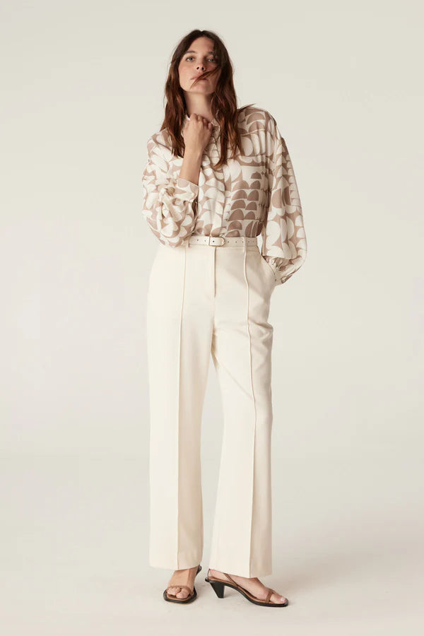 Cable | Tate Wide Leg Pant | Ivory