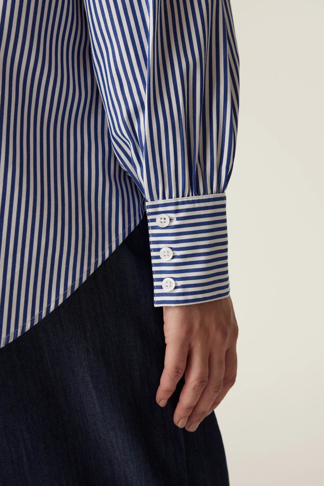 Cable | Boyfriend Shirt | Navy Stripe