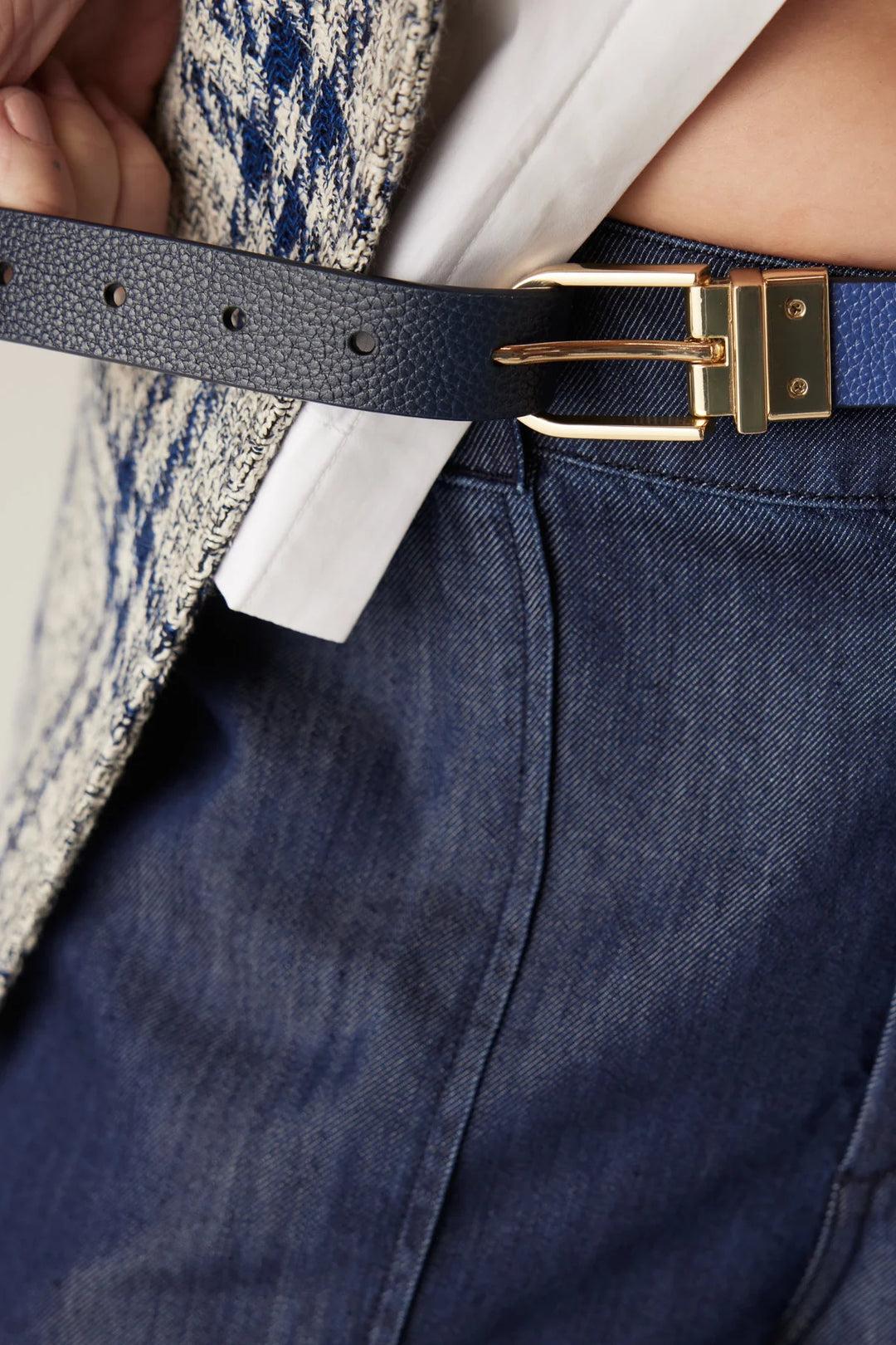 Cable | Reversible Belt | Navy