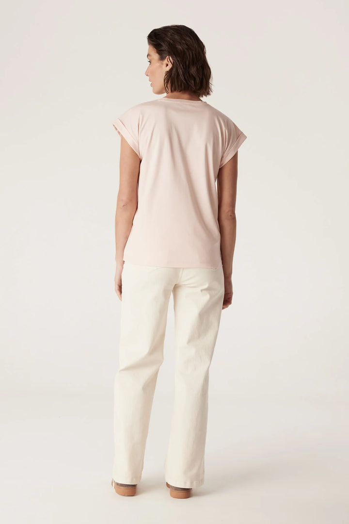 Cable | Pima Tee | Blush Pink