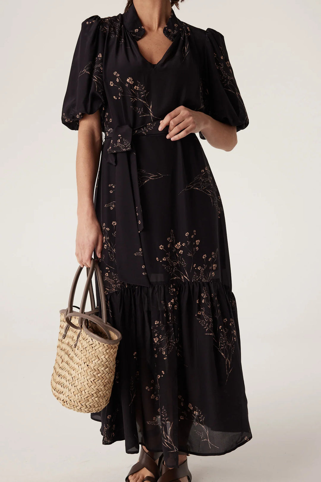 Cable | Angelique Dress | Black Floral