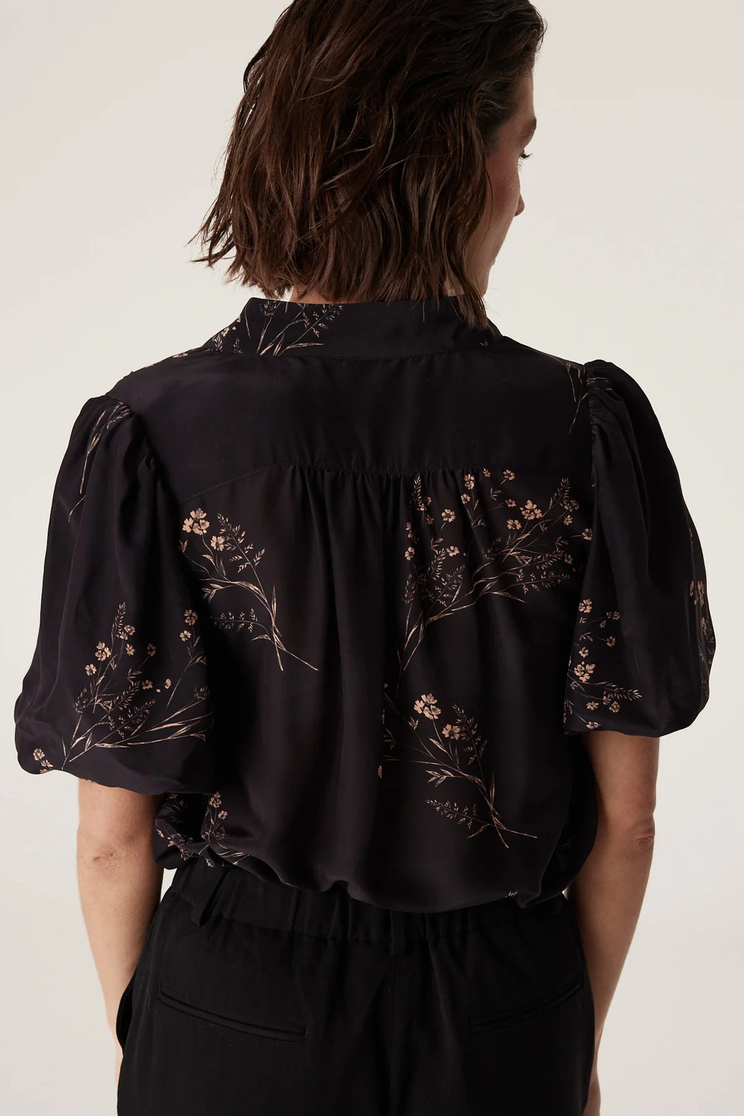 Cable | Angelique Blouse | Black Floral