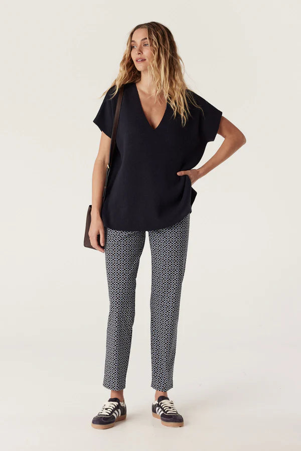 Cable | Bell Geo Pant | Navy Print