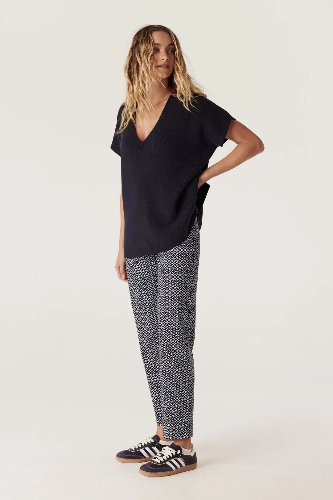 Cable | Bell Geo Pant | Navy Print