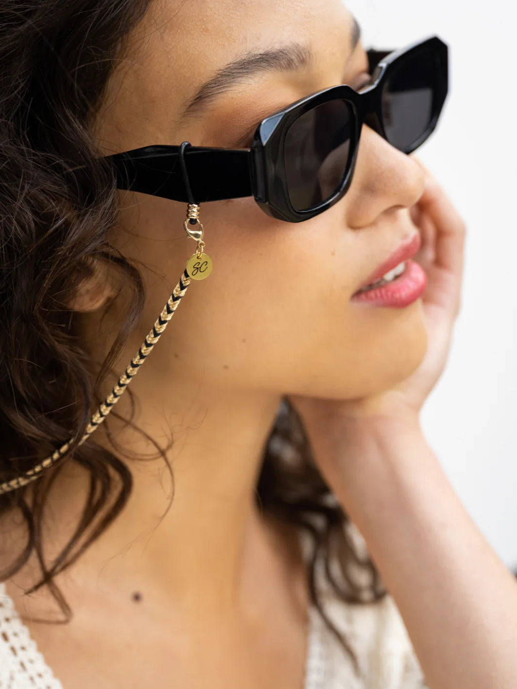 Sunglasses Chain | Gynco Black Gold