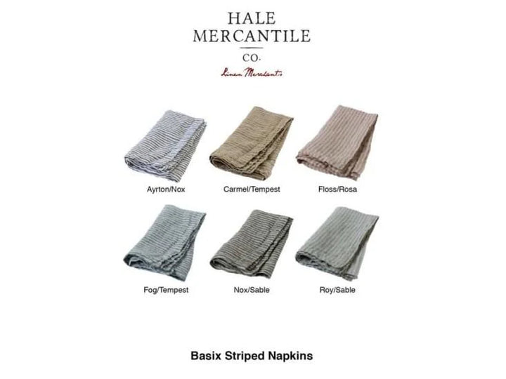 Basix Napkin Small Stripe | Nox/Sabel