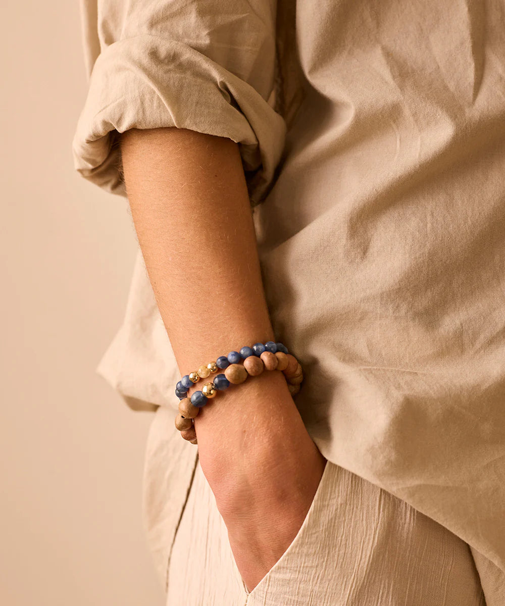 Spiritus | Inner Harmony Bracelet | Rutilated Quartz, Kyanite