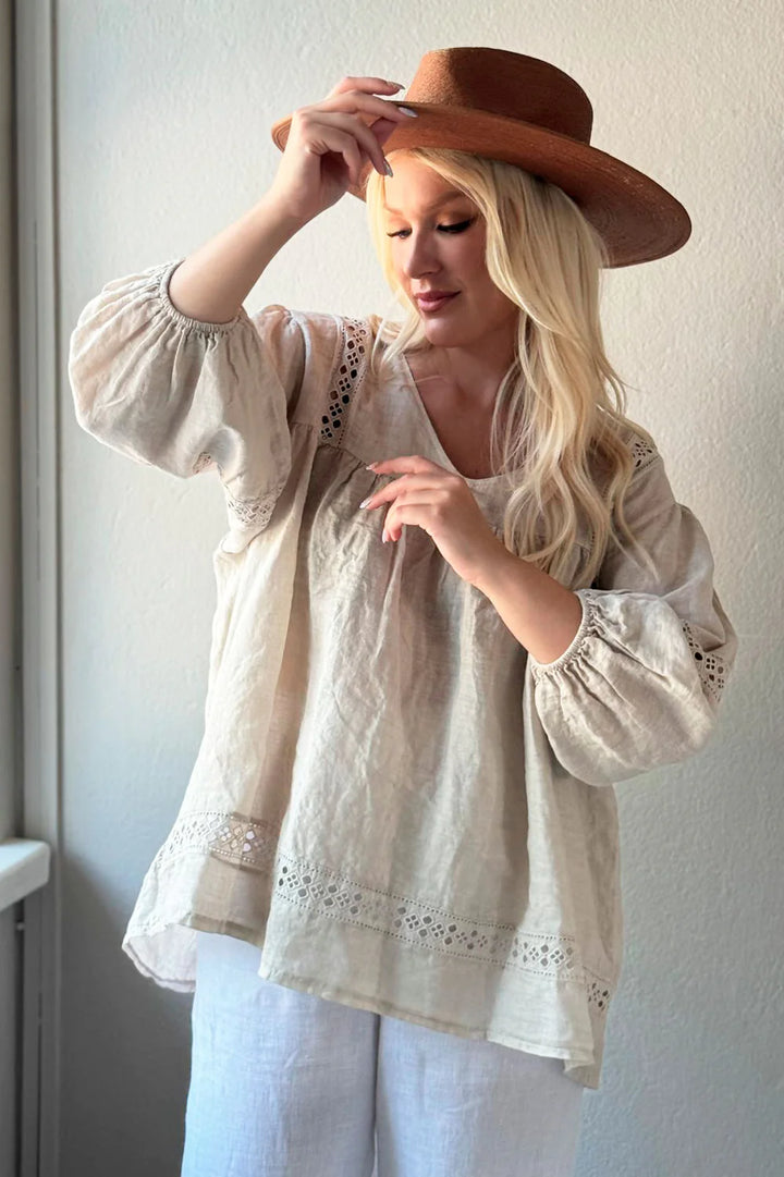 Bypias | Ischia Blouse | Sand