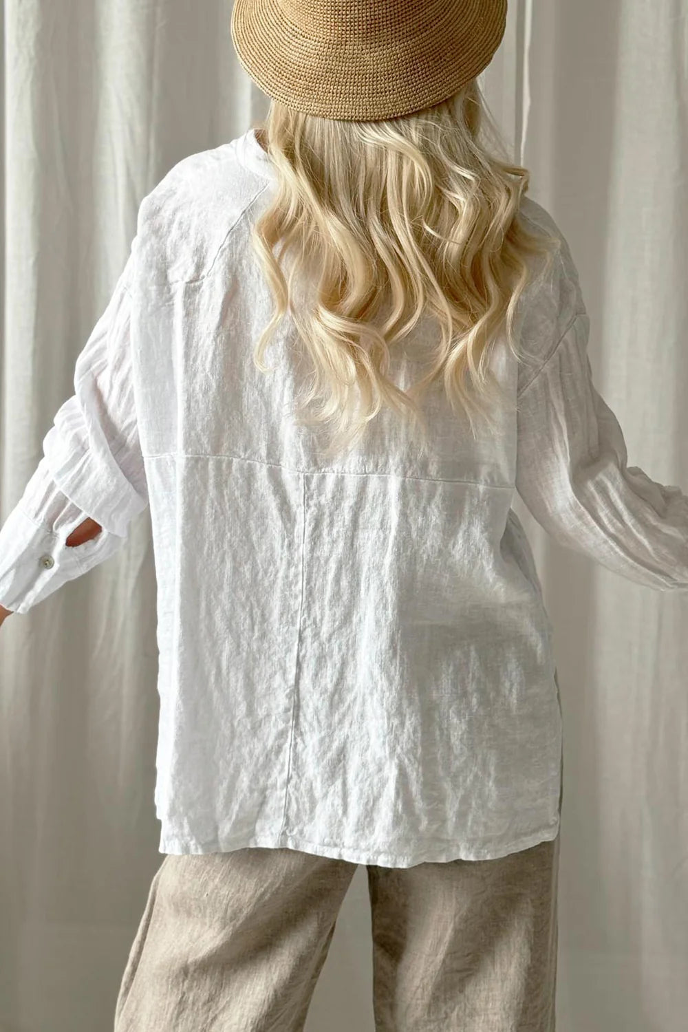 Bypias | Margot Linen Shirt | White