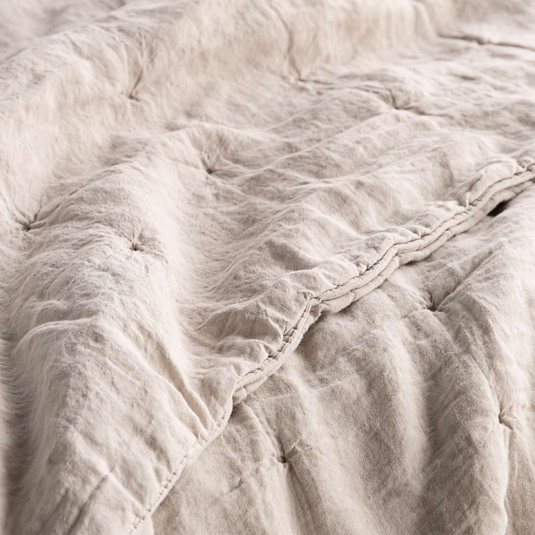 Basix Linen Quilt | Sable