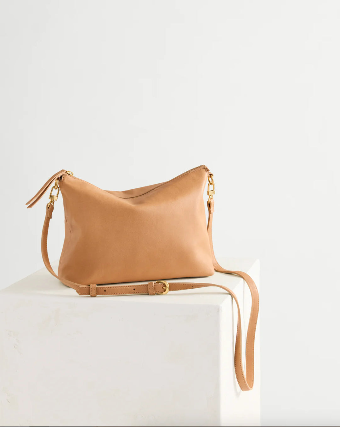 Juju | Augusta Crossbody Leather Bag | Tan