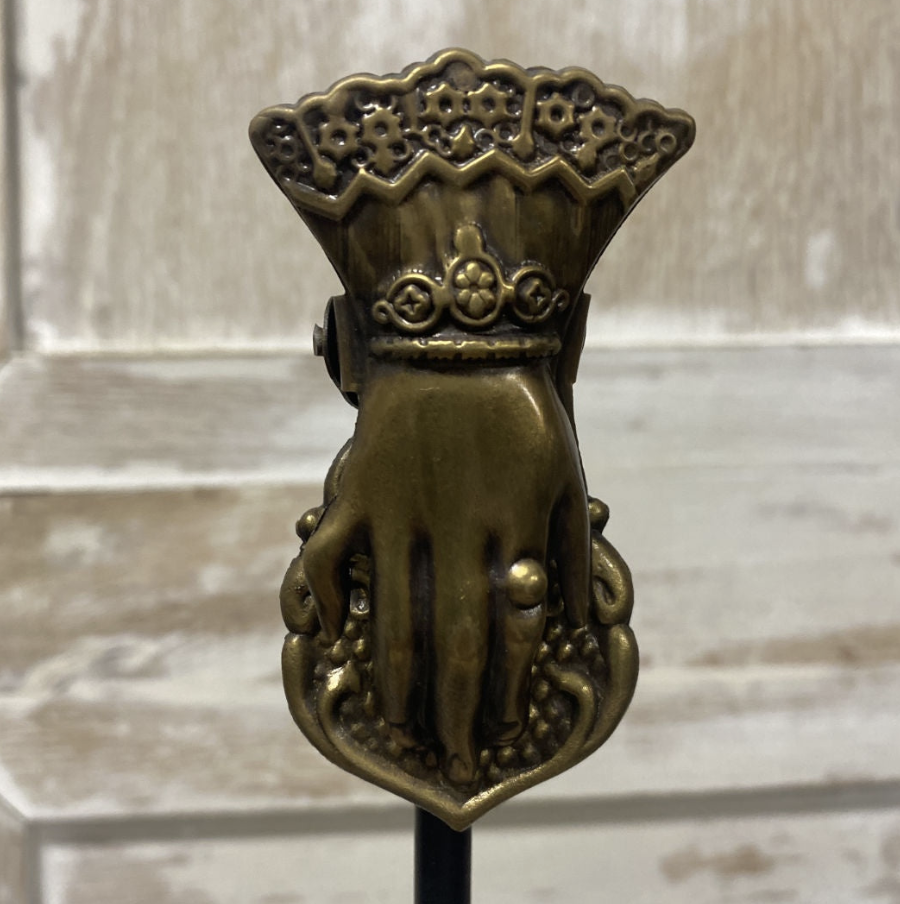 Vintage Hand Brass Clip Stand | Small-Suzie Anderson Home