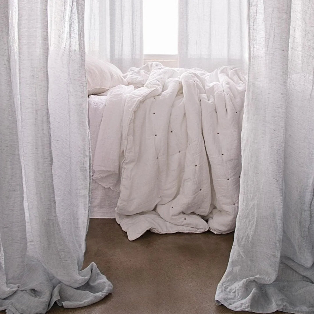 Curtain Linen Drop | Fog-Suzie Anderson Home