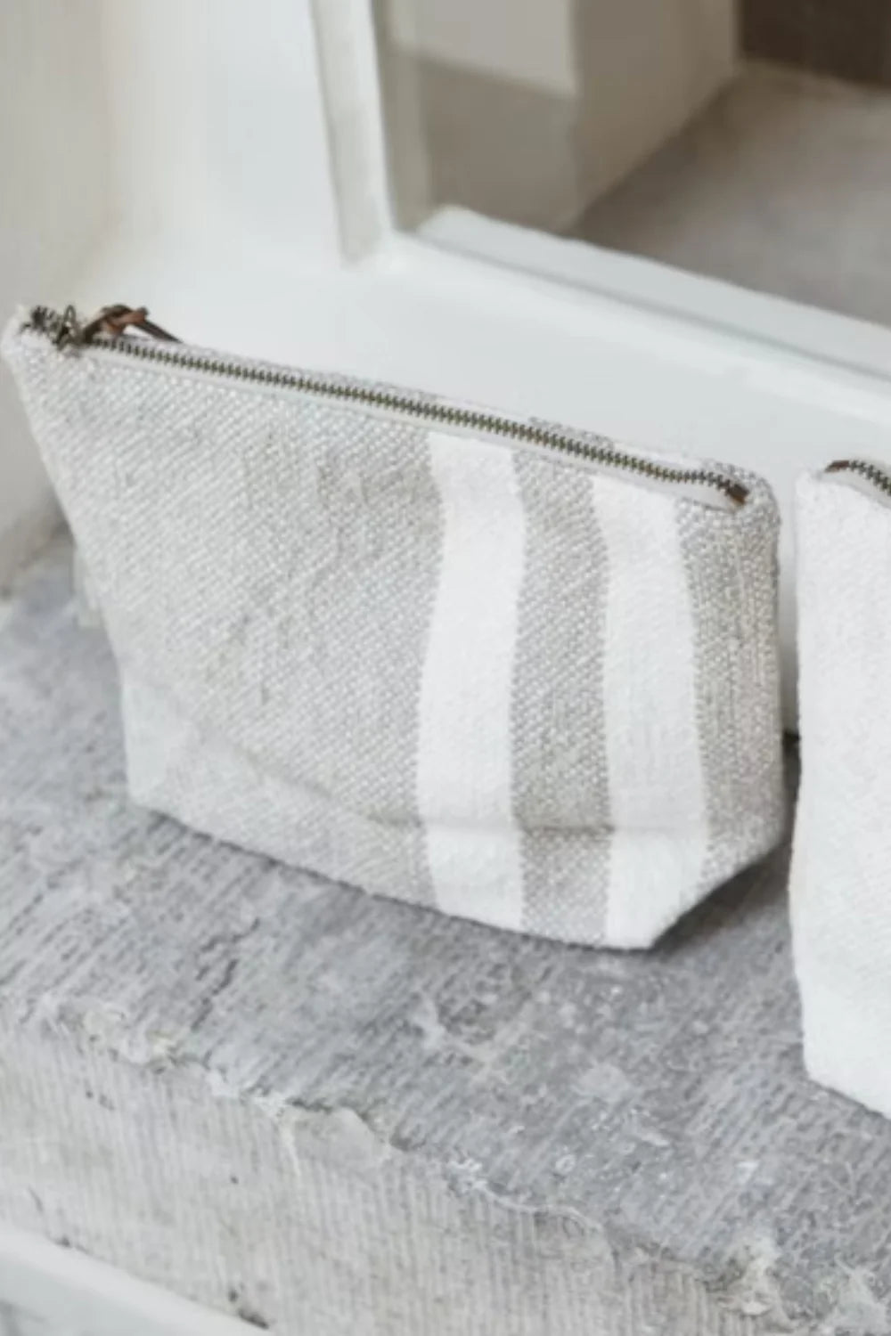 Libeco Linen Charlotte Pouch | Multi Stripe