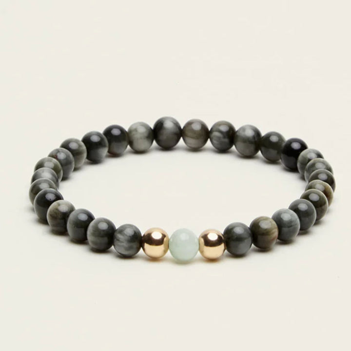 Spiritus | Abundance Bracelet | Jade, Hawks Eye | Gold-Suzie Anderson Home