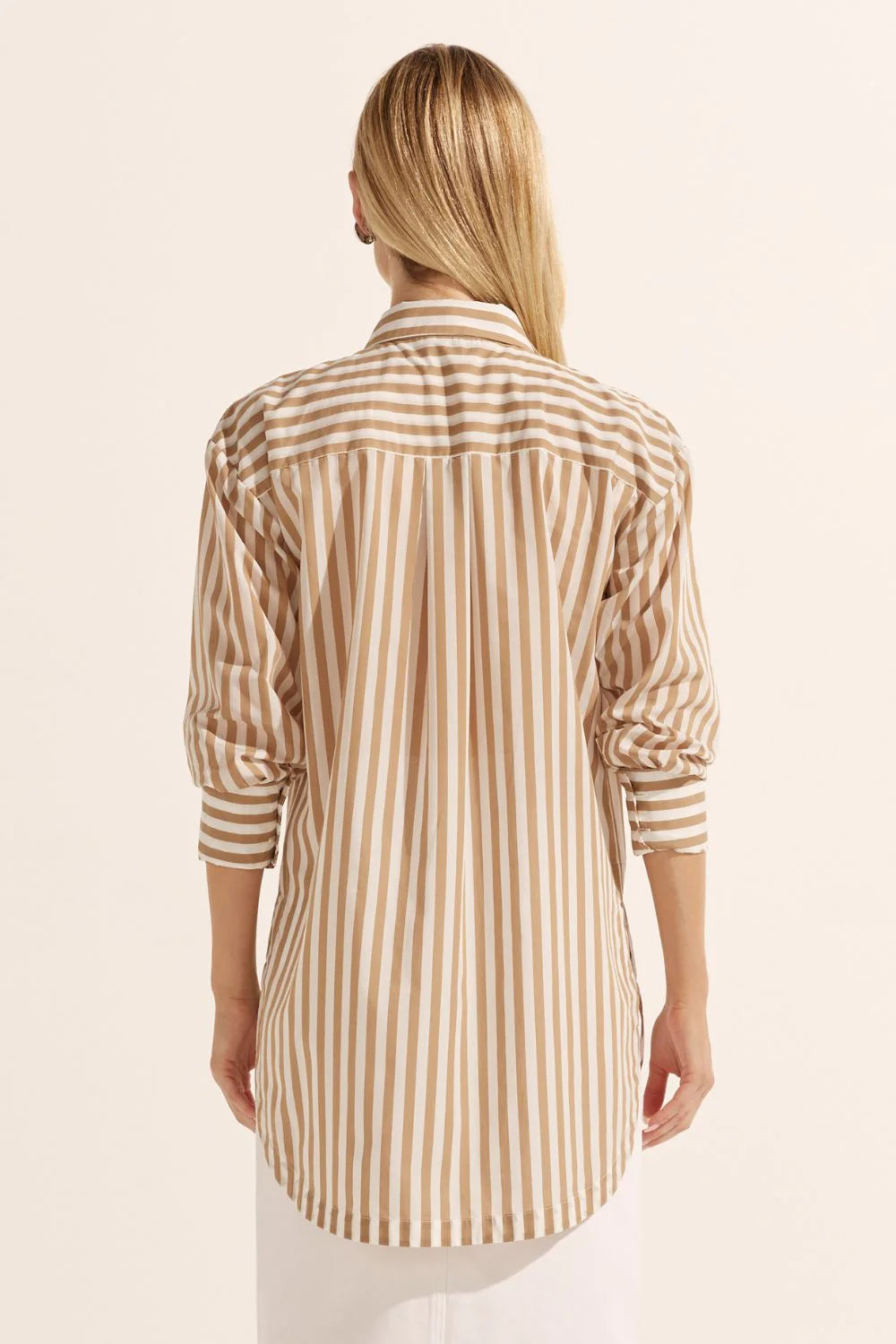 Zoe | Agile Top | Flax Stripe-Suzie Anderson Home