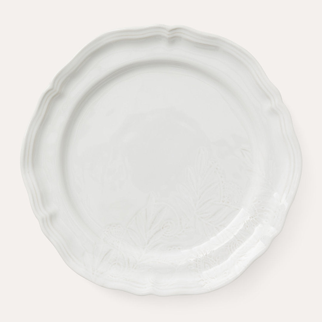 Arabesque Dinner Plate | White-Suzie Anderson Home