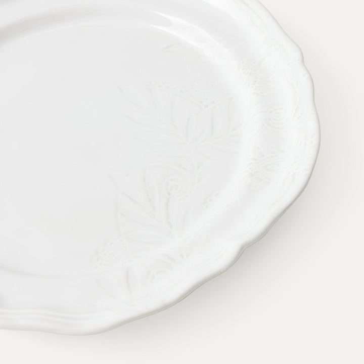 Arabesque Dinner Plate | White-Suzie Anderson Home