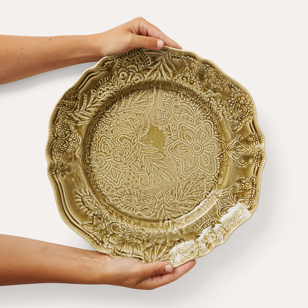 Arabesque Large Round Server | Sand-Suzie Anderson Home