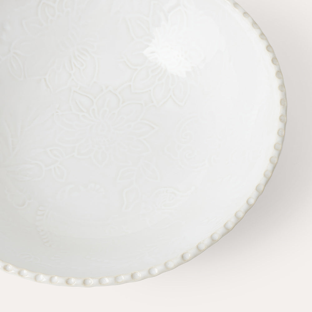 Arabesque Pasta Bowl | White-Suzie Anderson Home