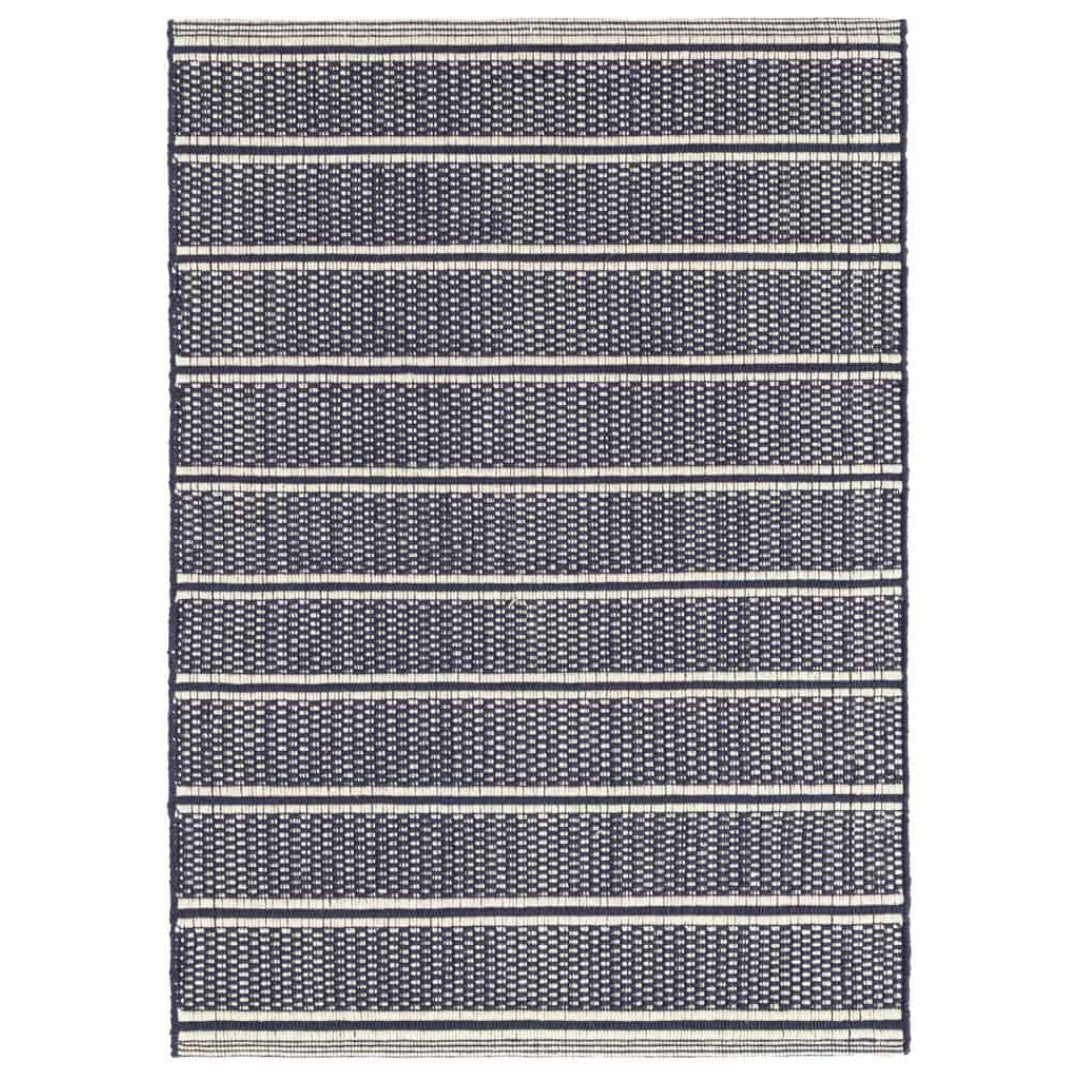 Archer Navy | Cotton Woven Rug | 76x243-Suzie Anderson Home