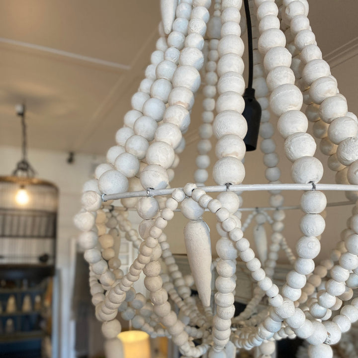 Ariette Chandelier | White | W42 x H56cm-Suzie Anderson Home