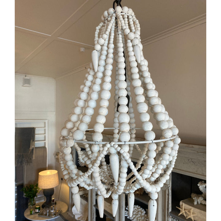 Ariette Chandelier | White | W42 x H56cm-Suzie Anderson Home