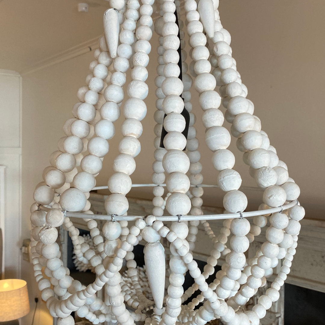 Ariette Chandelier | White | W42 x H56cm-Suzie Anderson Home