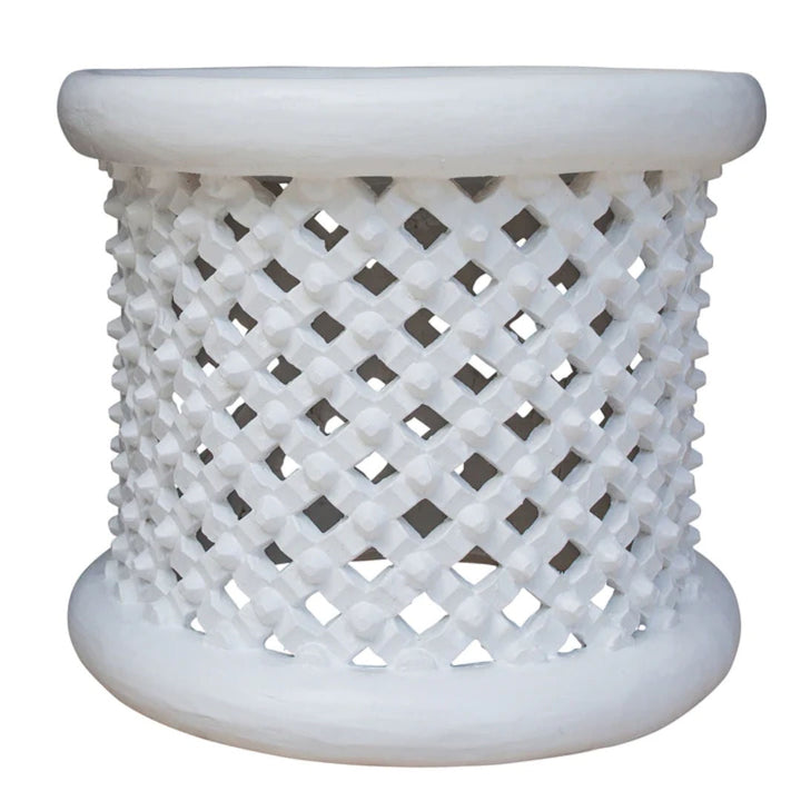 Bamileke Table | White | approx W40cm-Suzie Anderson Home