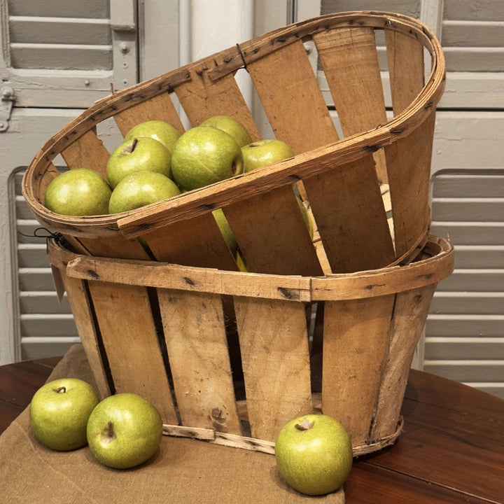 French Vintage Wooden Panier Basket | Les Puces 2