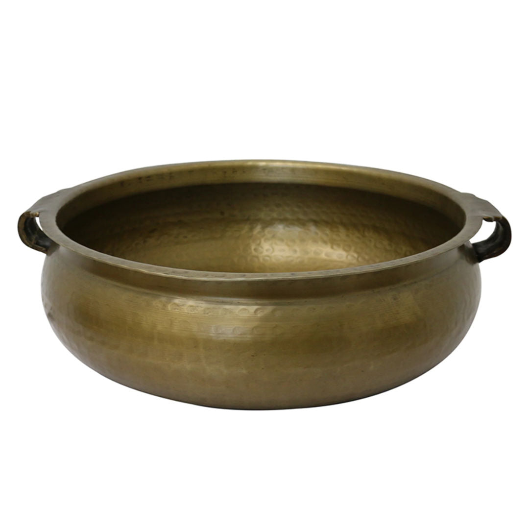 Basque Bowl with Handles | Antique Brass-Suzie Anderson Home