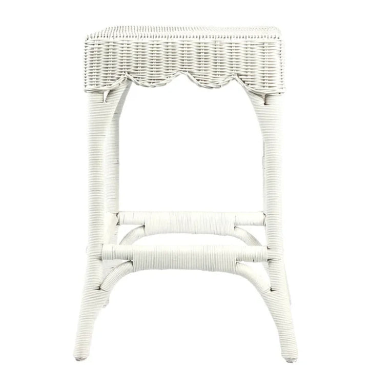 Beau Rattan Counter Stool 65cmH | White-Suzie Anderson Home