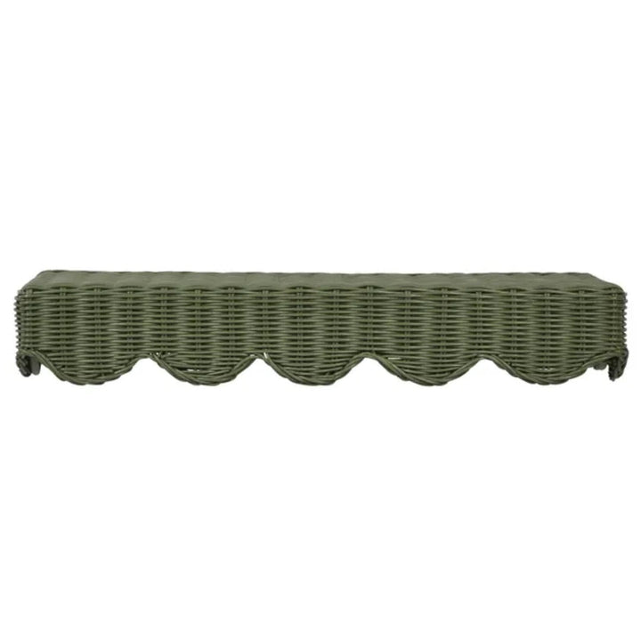 Beau Rattan Wall Shelf | 60cm | Green-Suzie Anderson Home