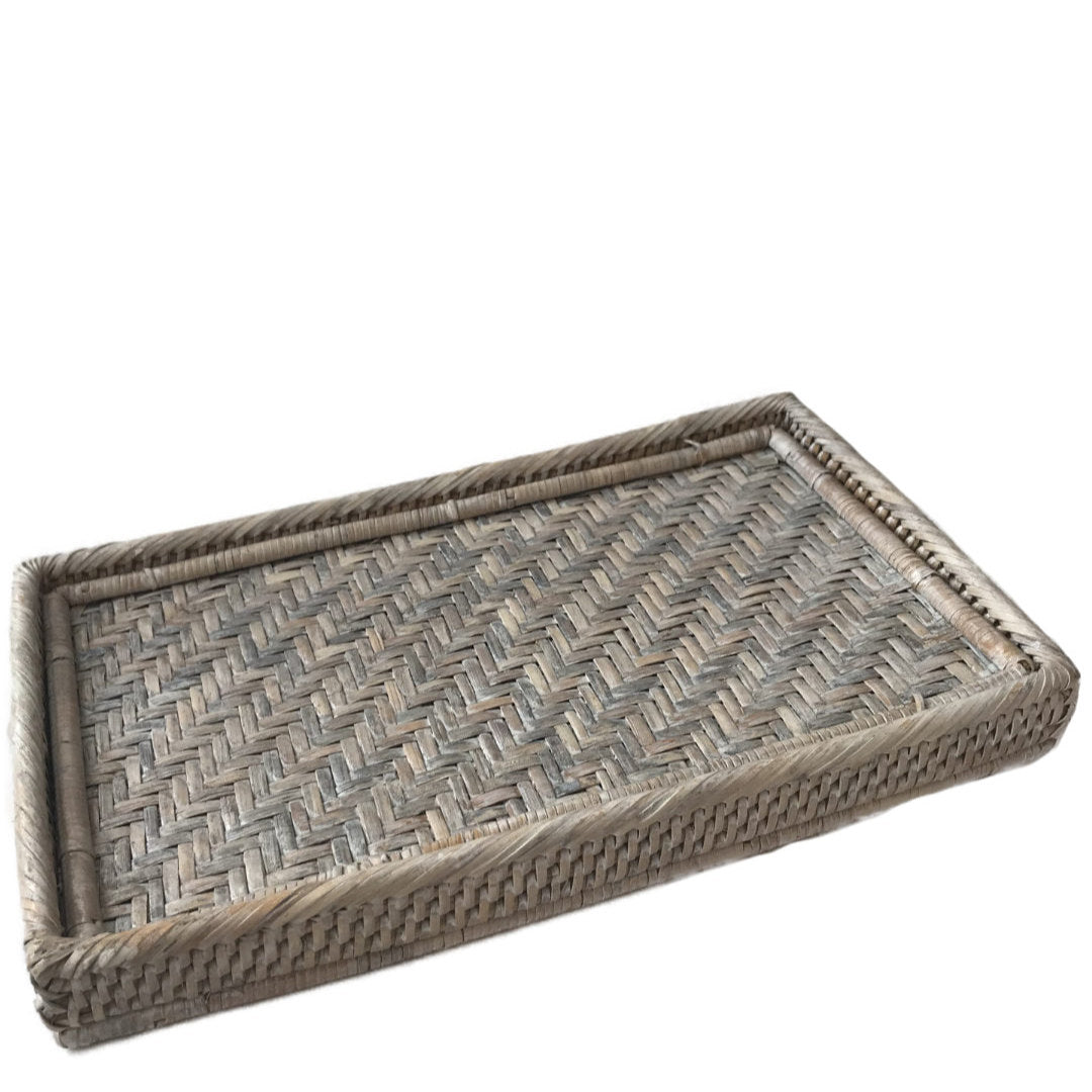 Bedside Rattan Tray | White Wash-Suzie Anderson Home