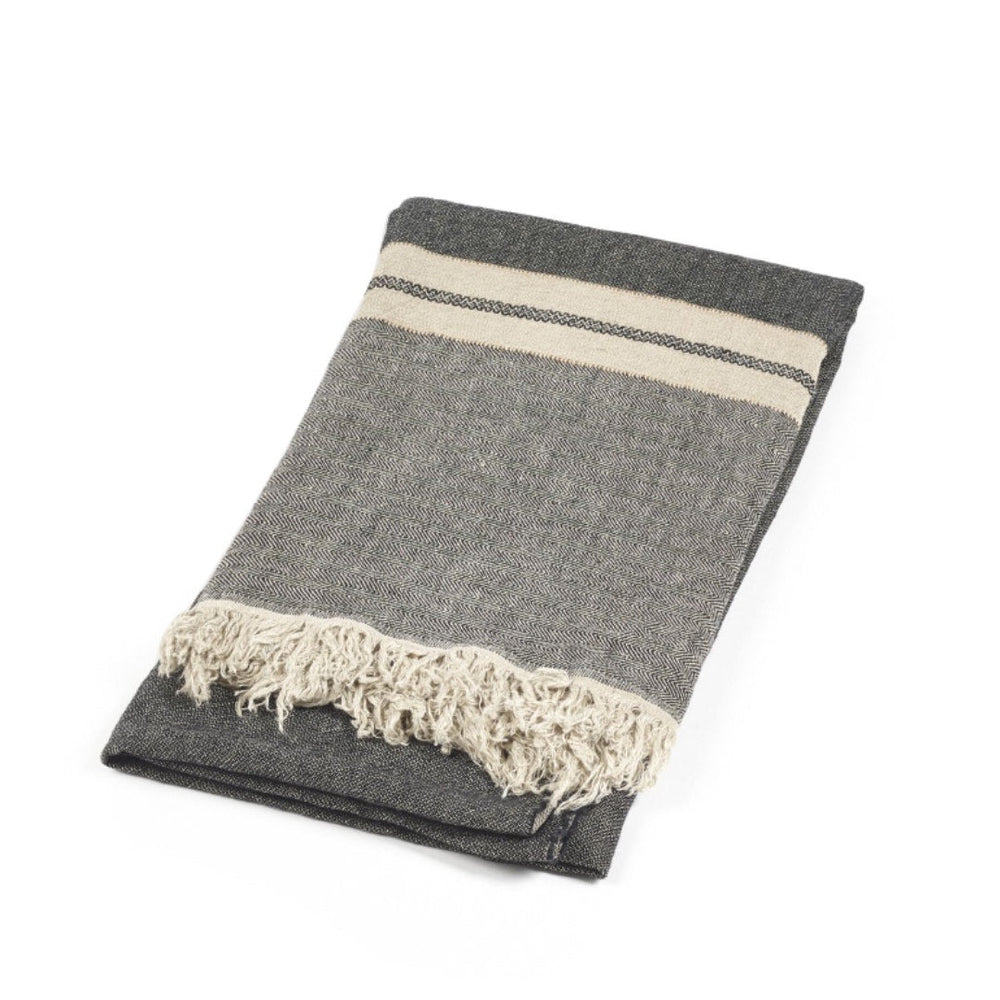 Belgian Fouta Linen Towel | Tack Stripe | 110 x 180cm | Libeco Linen-Suzie Anderson Home