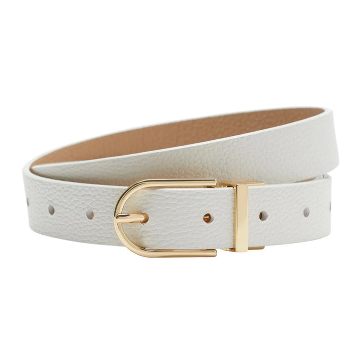 Cable | Reversible Belt | Ecru