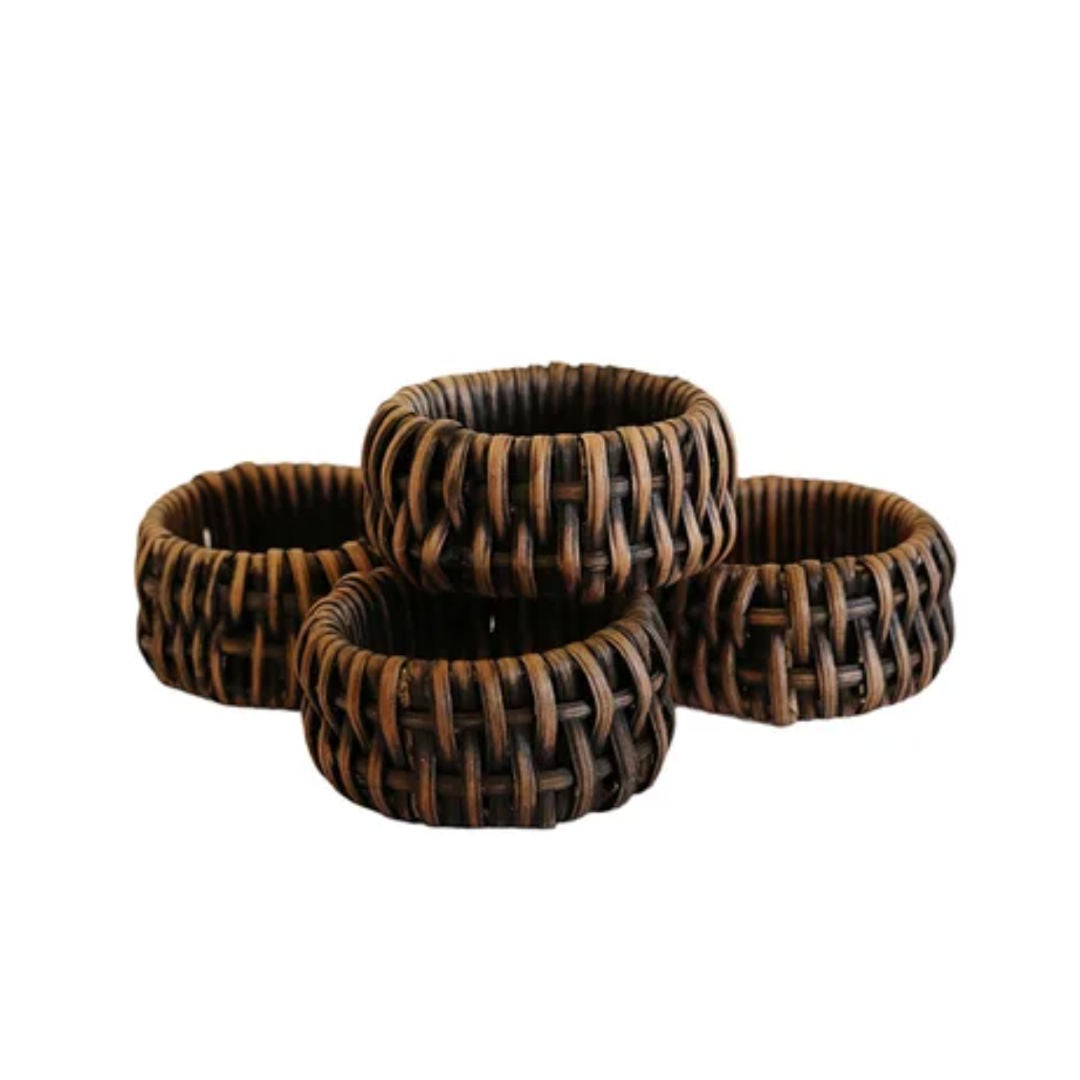 Bermuda Napkin Rings | SET OF 8 | Walnut-Suzie Anderson Home