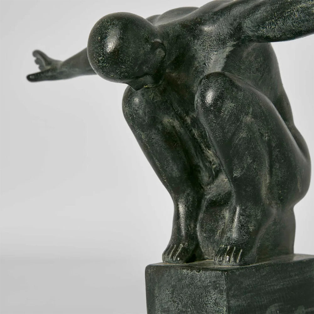 Bethem Sculpture | Black Resin | H19 x W39cm-Suzie Anderson Home